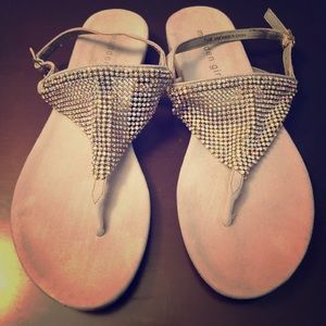 NWOT Madden Girl rhinestone sandals